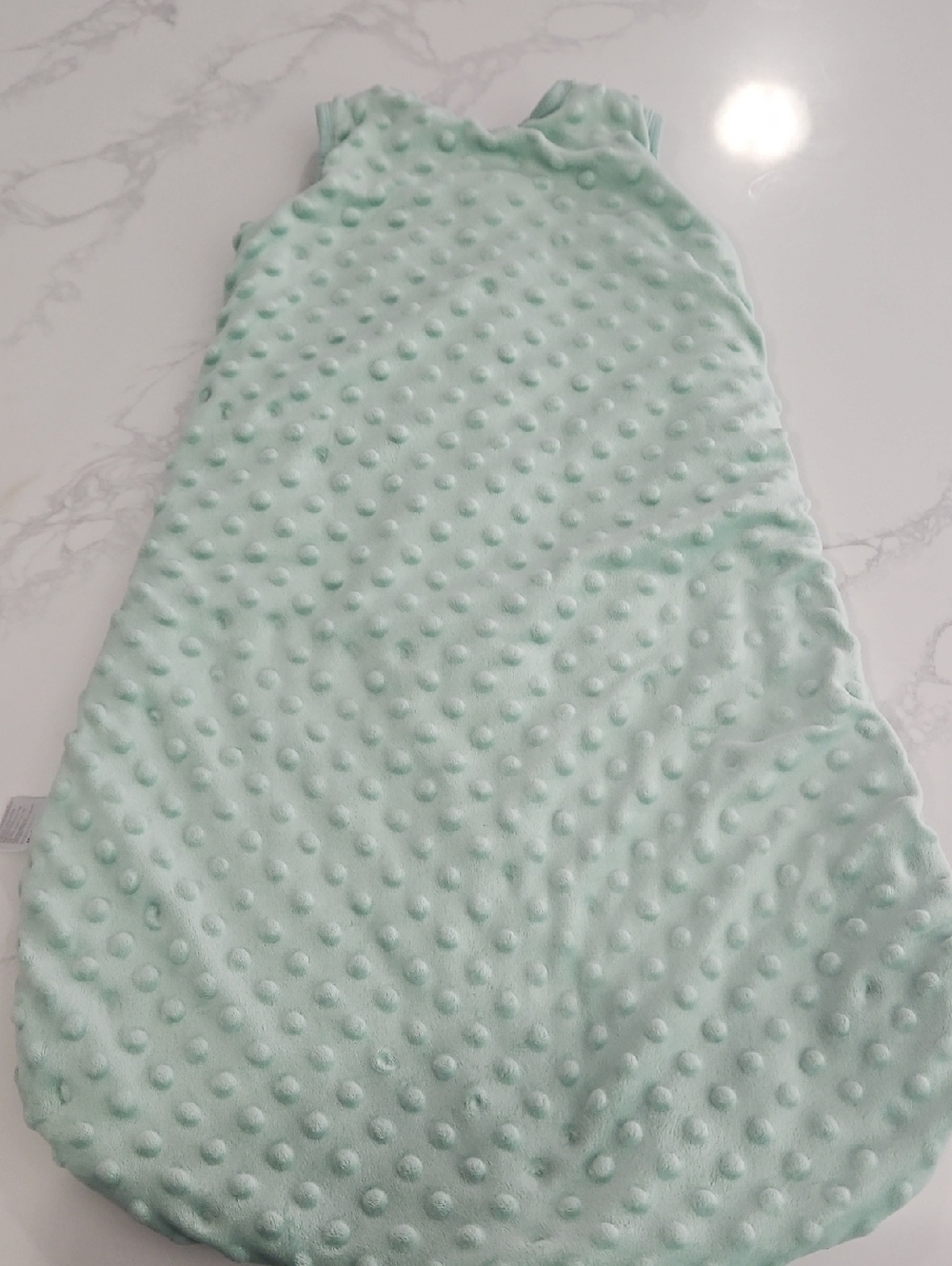 Mint Green Baby Sleep Sack - Zip Front Size 6-12 Months - Picture 3 of 6